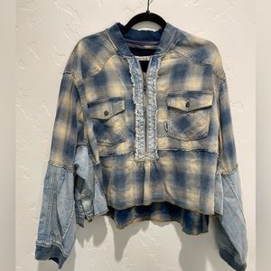 Free people plaid long sleeve